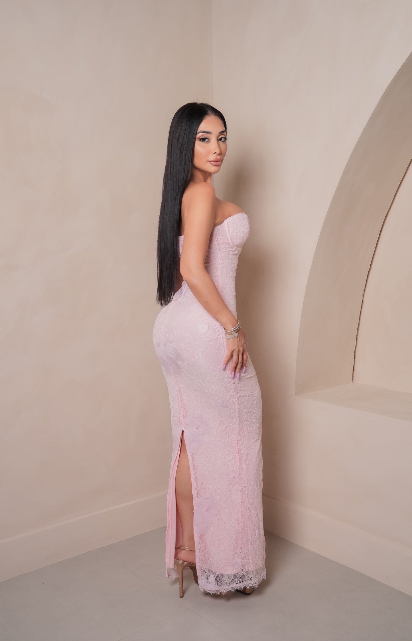 Daniella Pink Maxi Dress