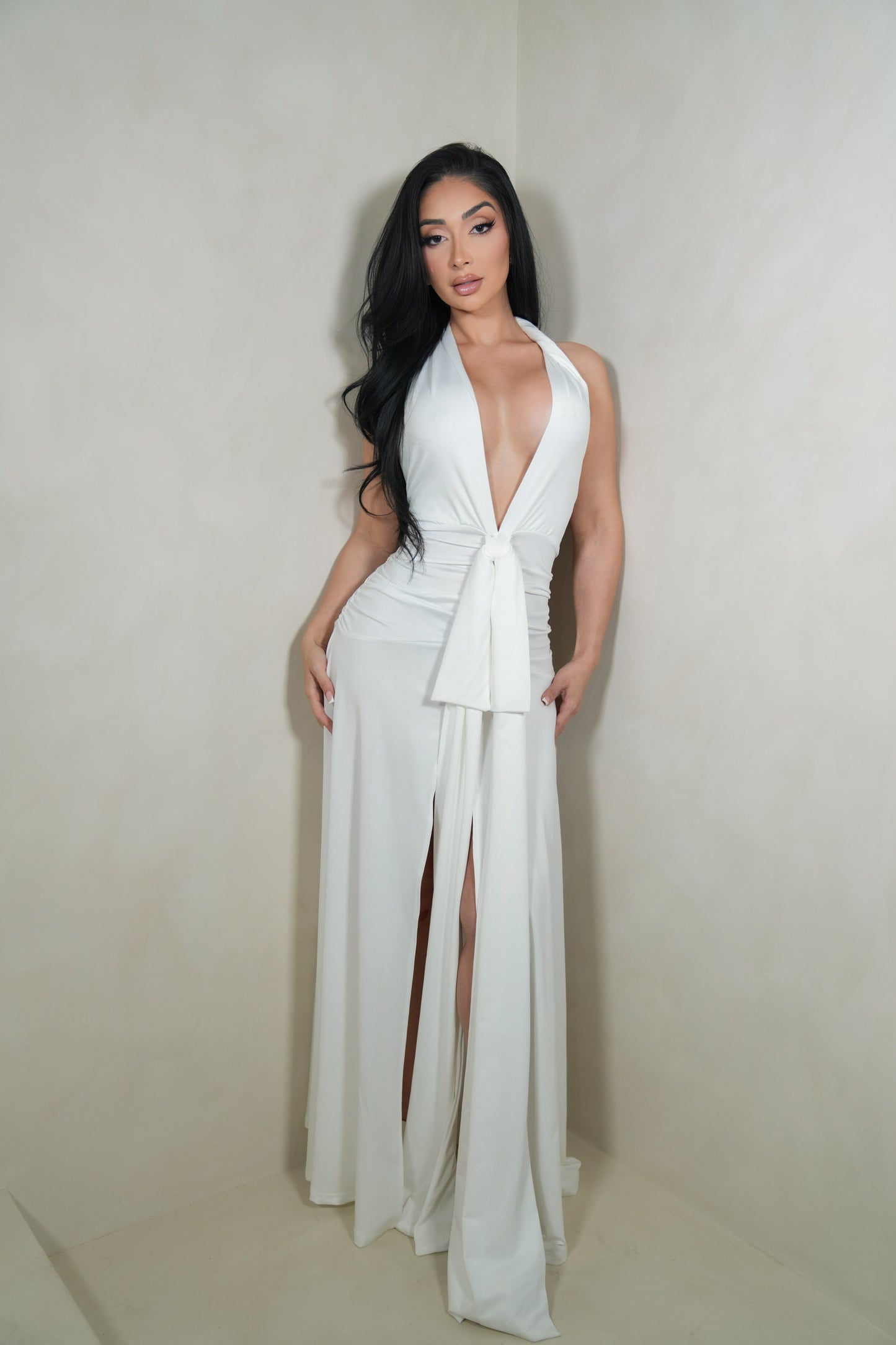 Sienna White Maxi Dress