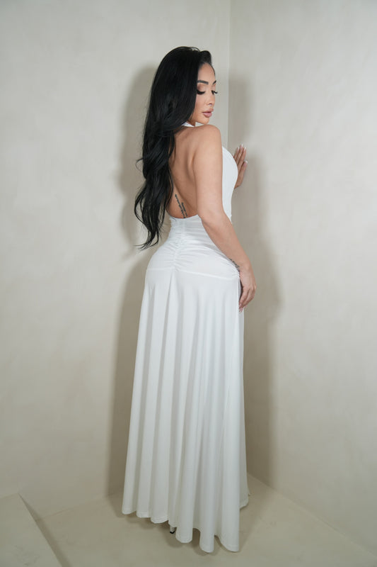 Sienna White Maxi Dress