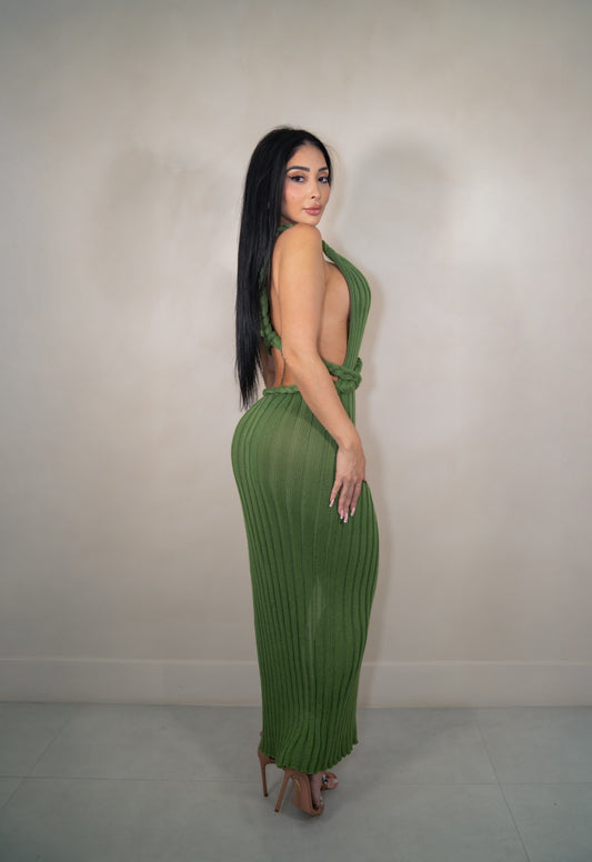 Gianna Olive Maxi Dress