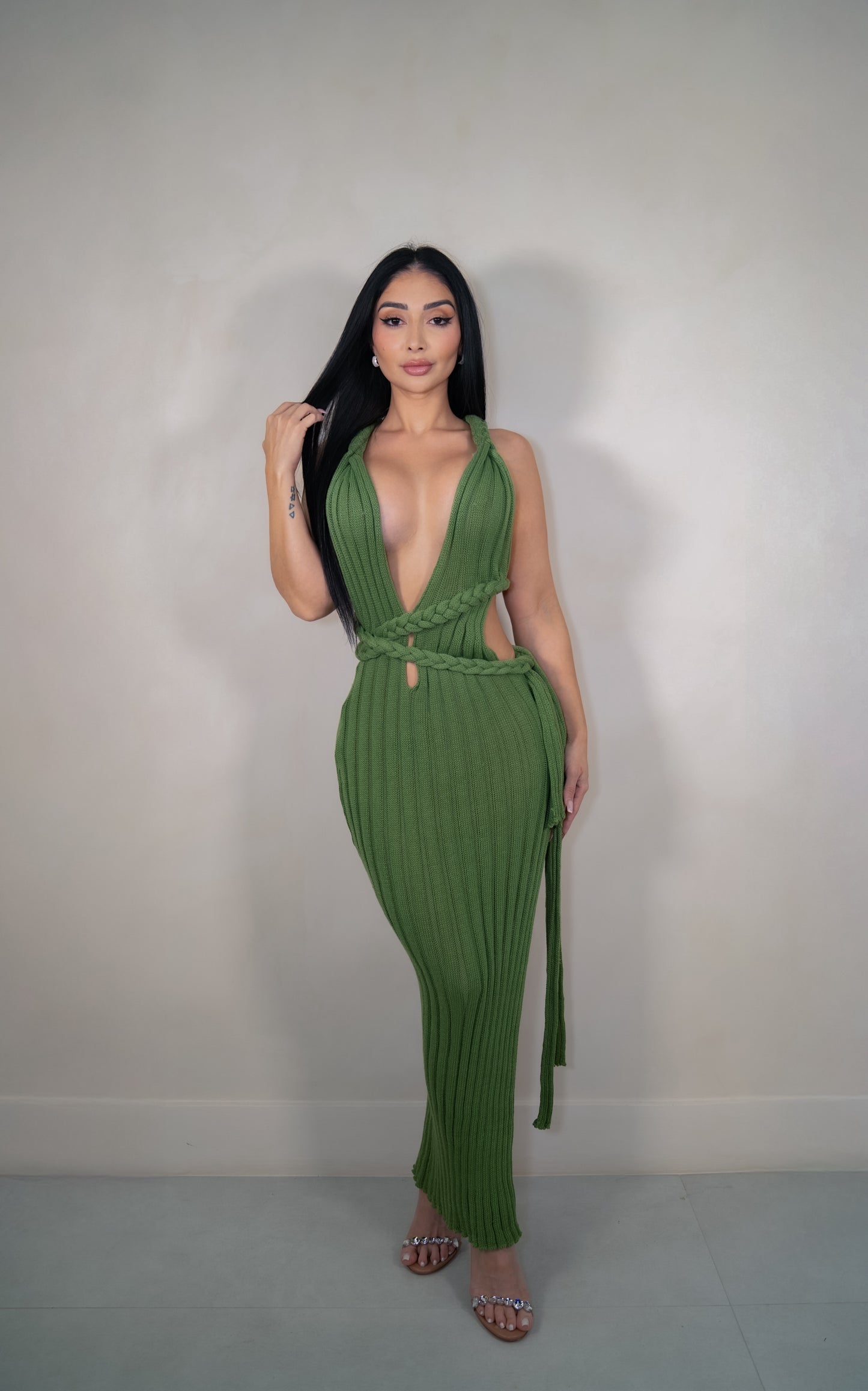 Gianna Olive Maxi Dress
