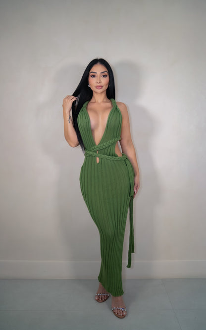 Gianna Olive Maxi Dress