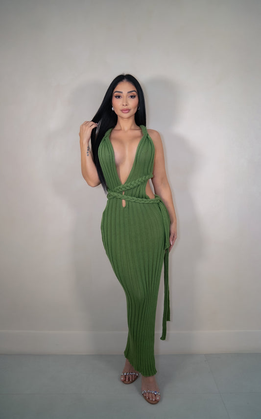 Gianna Olive Maxi Dress