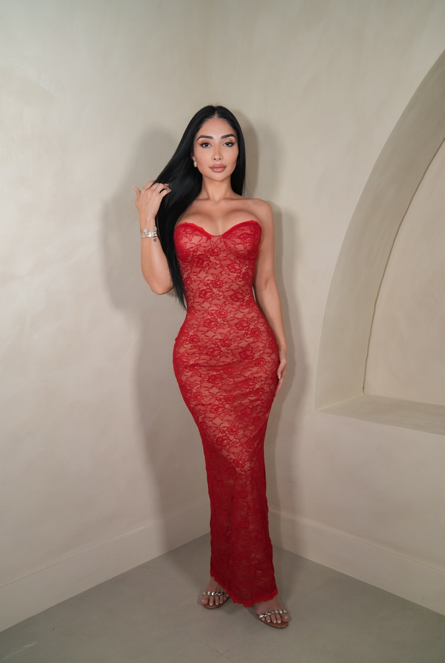 Lexi Red Maxi Dress