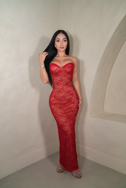 Lexi Red Maxi Dress