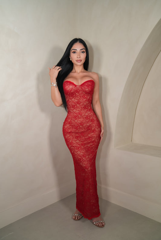 Lexi Red Maxi Dress
