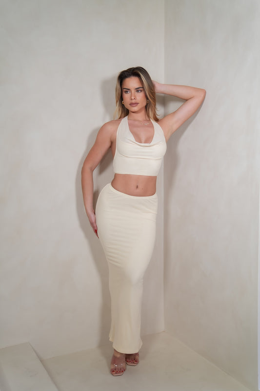 Christi Cream Skirt Set