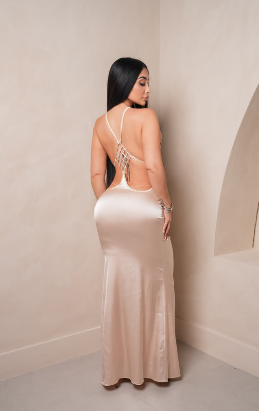 Sheila Champagne Maxi Dress