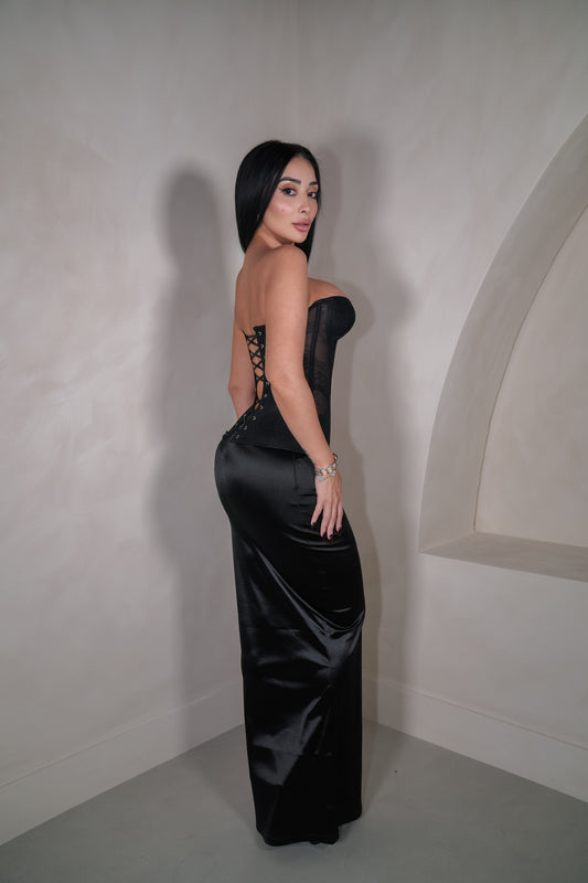 Venice Black Skirt Set