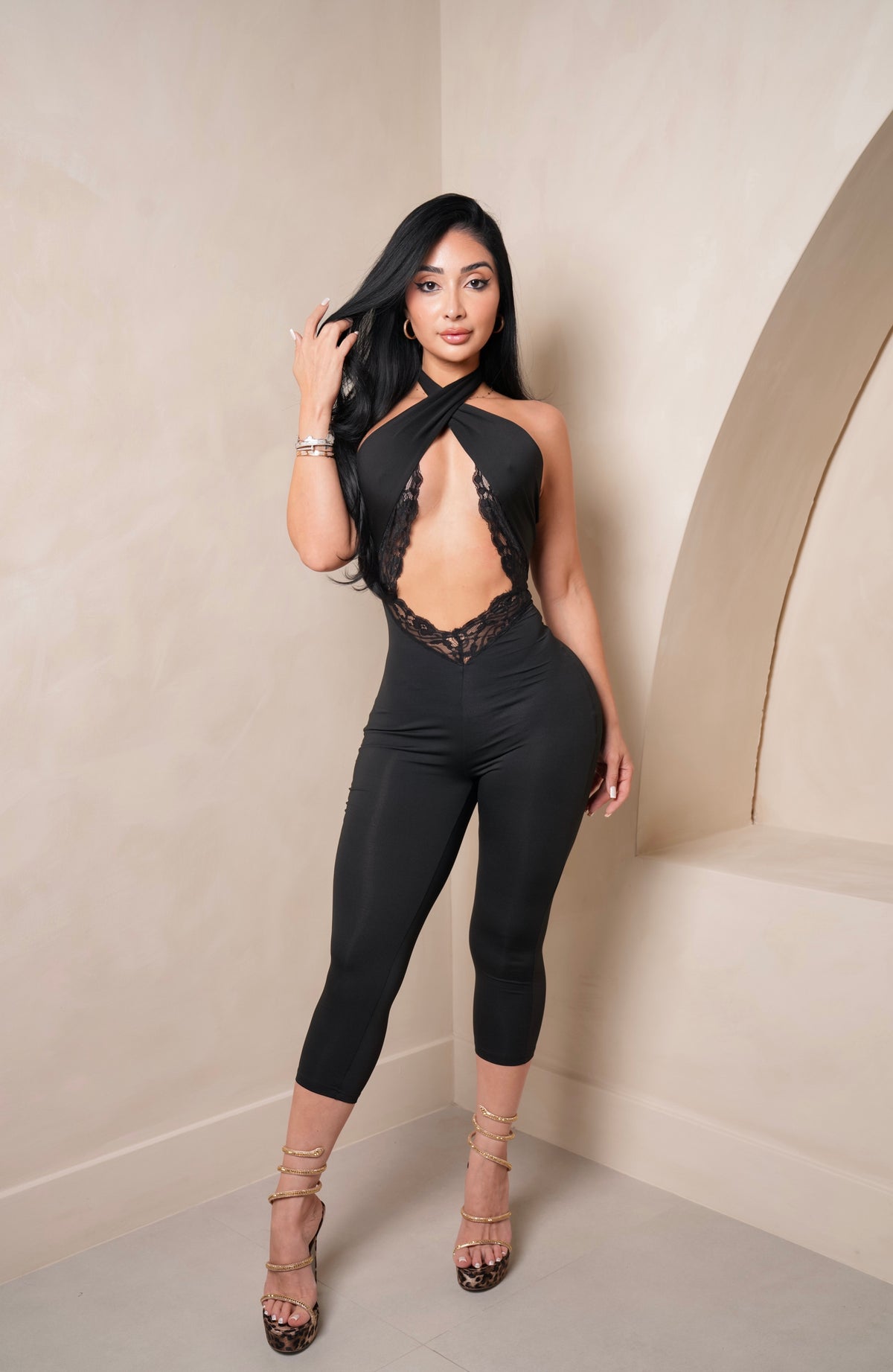 Natasha Black Jumpsuit