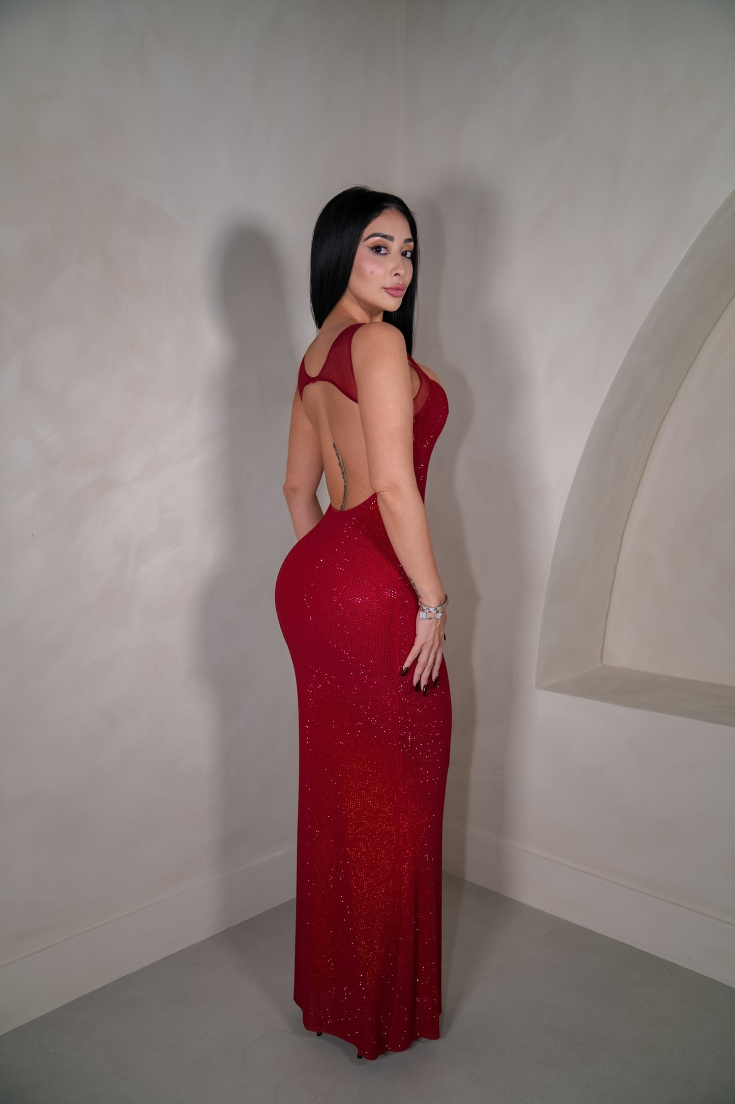 Marilyn Red Maxi Dress