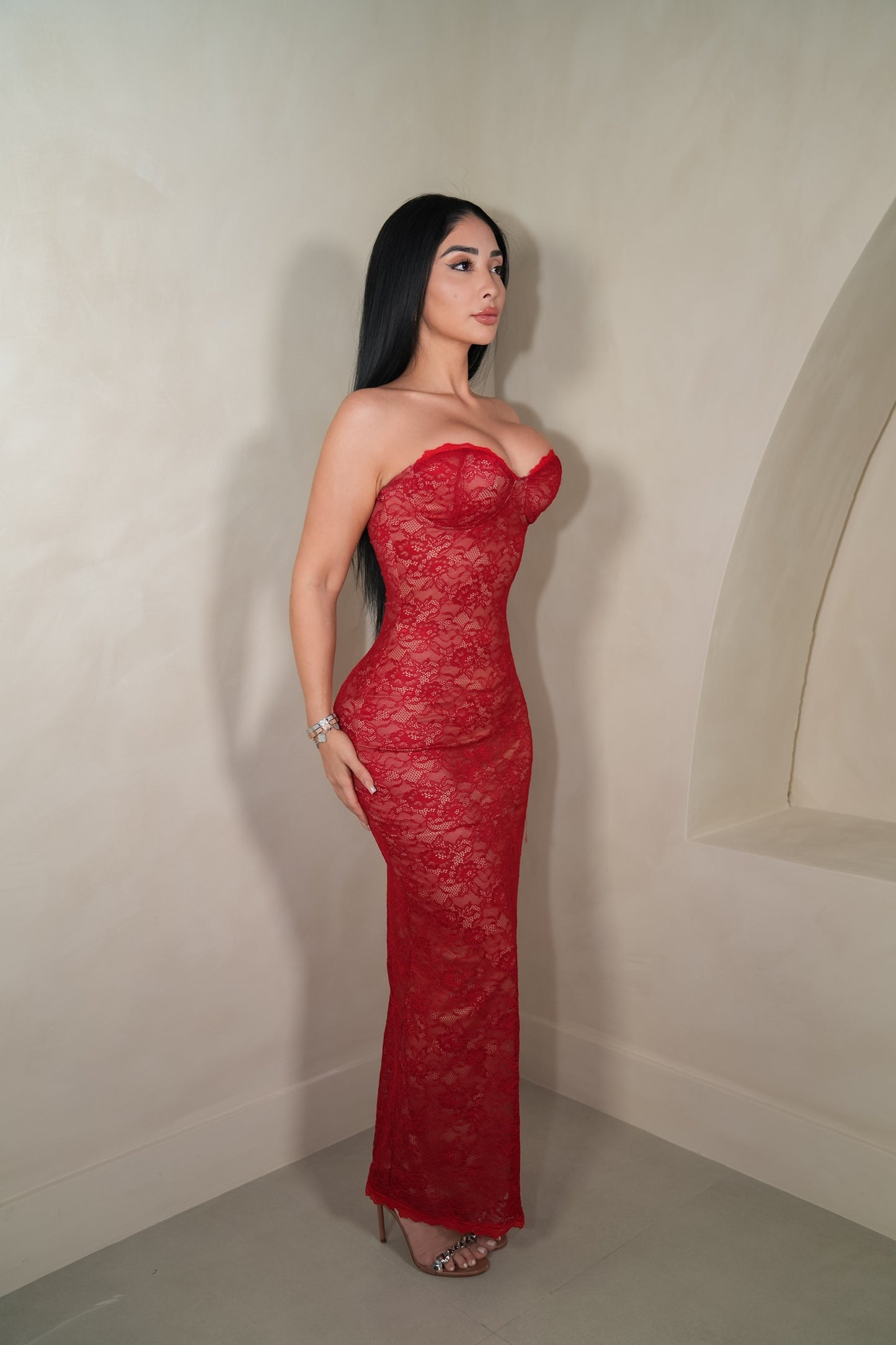 Lexi Red Maxi Dress