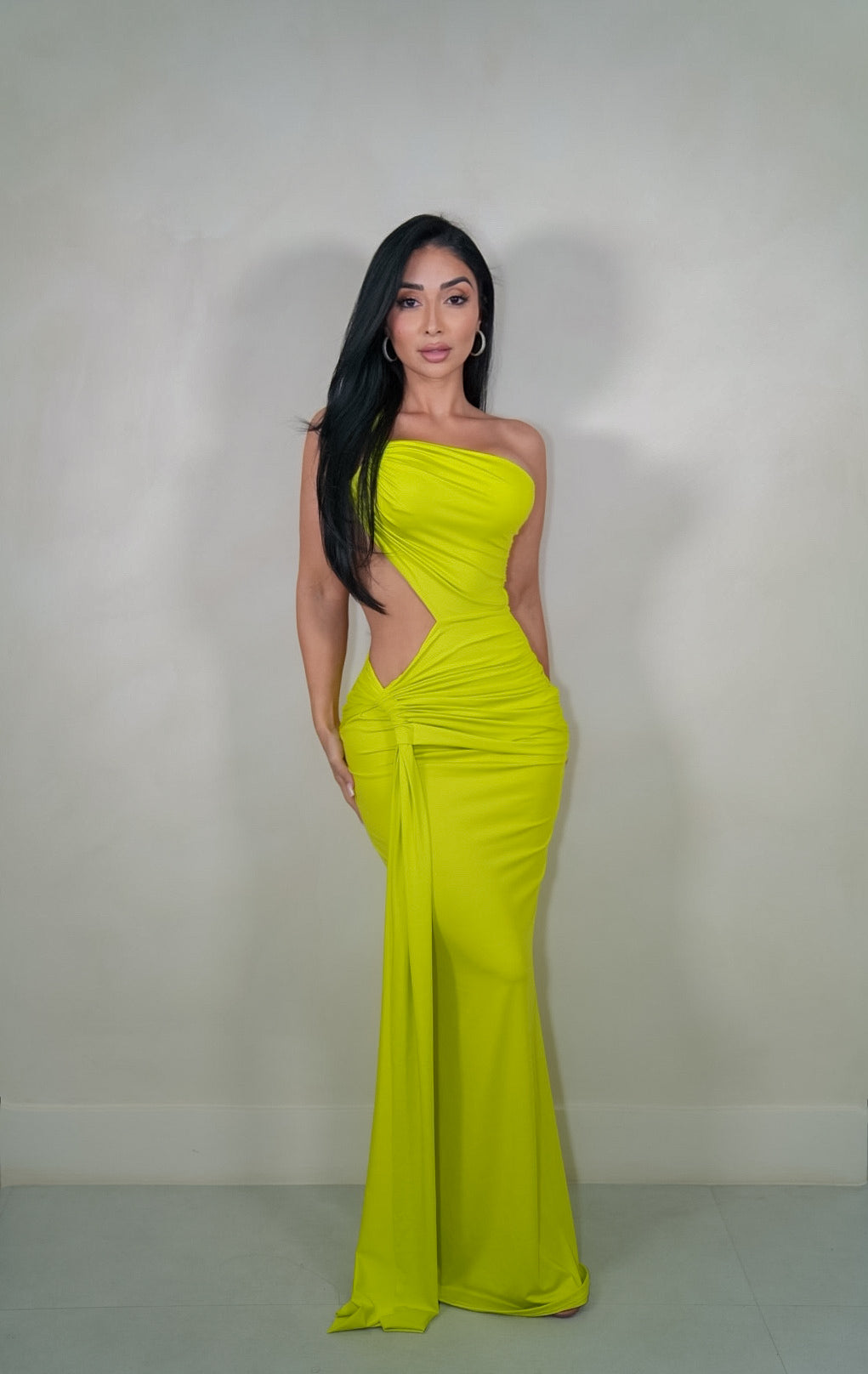 Amra Lime Maxi Dress