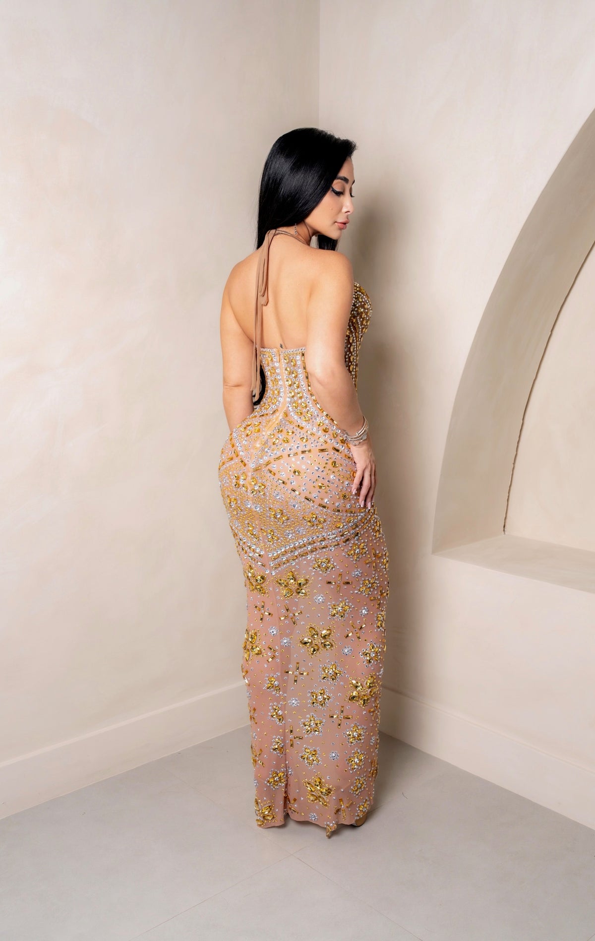 Anastasia Crystal Maxi Dress